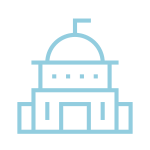 Government White Icon