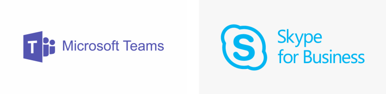 MS Teams and Skype for Business Logos